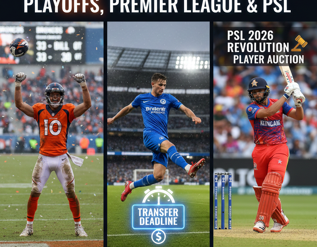 Sports Buzz: NFL Playoffs Ignite, Premier League Heats Up, PSL 2026 Revolution