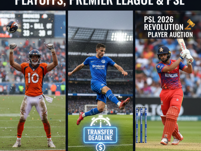 Sports Buzz: NFL Playoffs Ignite, Premier League Heats Up, PSL 2026 Revolution