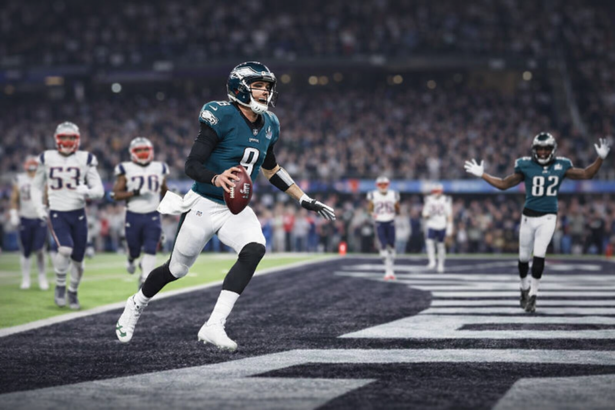 Nick Foles Jabs the Patriots While Comforting Broncos Fan Ahead of AFC Title Game