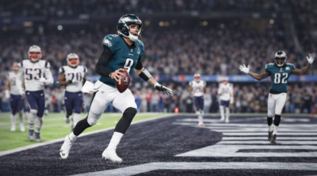 Nick Foles Jabs the Patriots While Comforting Broncos Fan Ahead of AFC Title Game