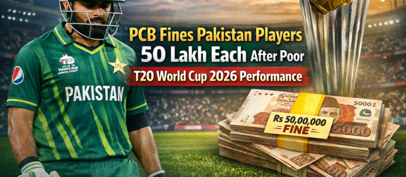 T20 World Cup Poor Performance Costs Pakistani Cricketers Millions – PCB Imposes Heavy Fines